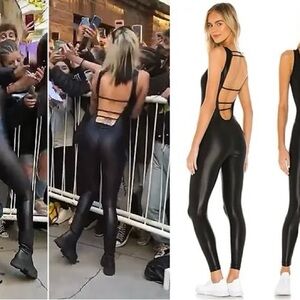 Black Strappy Bodysuit - Miley Cyrus wore!